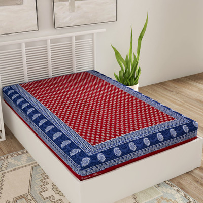Bombay Spreads 120 TC Cotton Single Printed Flat Bedsheet(Multicolor)