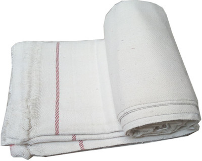 Dehati Homez Solid Single Throw for  AC Room(Poly Cotton, White)