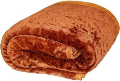 MFI Self Design Double Mink Blanket for  Heavy Winter(Woollen Blend, Rush)