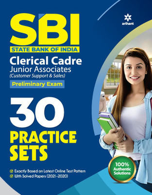 SBI Clerk Junior Associates 30 Practice Sets Preliminary Exam 2022(English, Paperback, unknown)