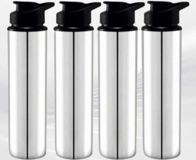 Aquasleri 900 ml Steel Sipper(Pack of 4, Silver)