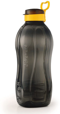 Oliveware Jumbo Water Bottle | 2000 Ml Capacity | Better Grip | For Home & Office Use 2000 ml Bottle(Pack of 1, Black, Yellow, Plastic)
