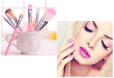 YAWI Foundation , Lip Multi Use Eye Shadow Soft Bristles Brush Set For All Type Skin(Pack of 7)