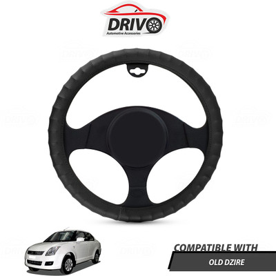Drivo Steering Cover For Maruti Swift Dzire(Black, Leatherite)
