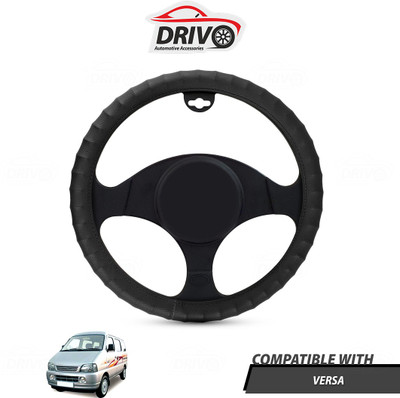 Drivo Steering Cover For Maruti Versa(Black, Leatherite)