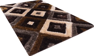 Woolpik Multicolor Polyester Carpet(6 cm,  X 4 cm, Rectangle)