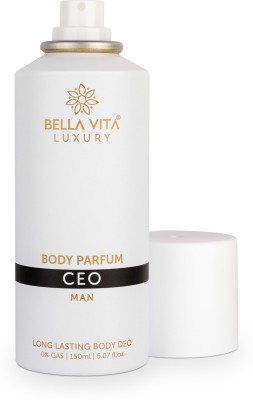 Bella vita organic CEO MAN Premium & Long Lasting Body Perfume DEO Luxury Fragrance For Men 150 ML Body Spray  -  For Men(150 ml)