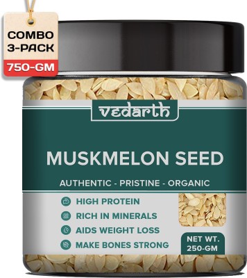 Vedarth Raw MuskMelon Seeds, High Protein, Healthy Seeds for weight loss Muskmelon Seeds(750 g, Pack of 3)