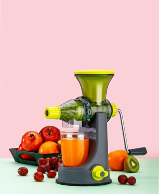 MGKENTERPRISE Plastic Fruits and Vegetables with Steel Handle Plastic Hand Juicer(Multicolor)