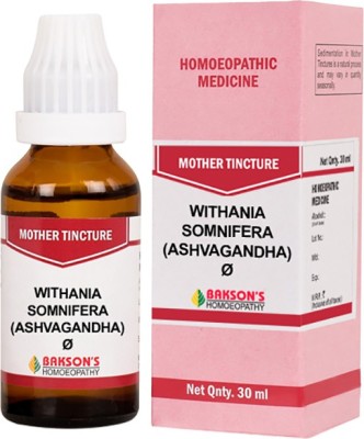 Bakson's Homoeopathy Withania Somnifera (Ashvagandha) Q Mother Tincture(30 ml)