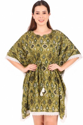 Mayneisha Printed Cotton Blend Women Kaftan