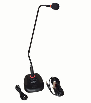 KH able Meeting Microphone/Table Gooseneck Wired Microphone System - Table Mounted Corded Voice Condenser Mic with Pop Filter Microphone