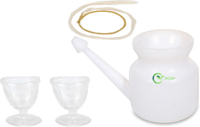 RCSP Plastic White Neti Pot(400 ml)