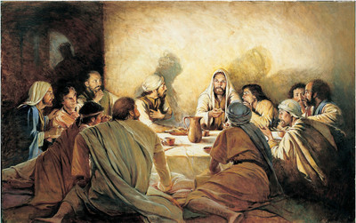 Elegance LAST SUPPER OF JESUS CHRIST Canvas 42 inch x 67 inch Painting(Without Frame)