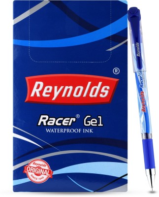 Reynolds Racer gel Gel Pen(Pack of 20, Ink Color - Blue)