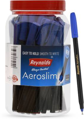 Reynolds Aeroslim Blue Pen Jar Ball Pen  (Pack of 50)