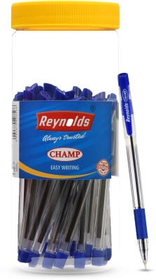 Reynolds CHAMP BP 30 COUNT JAR, BLUE Ball Pen(Pack of 30, Blue)