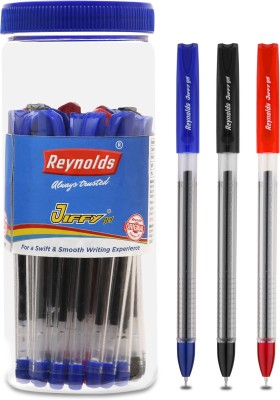 Reynolds Jiffy Gel Pen Jar Gel Pen(Pack of 25, Blue, Black and Red)