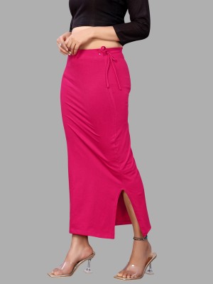KITKET FASHION Saree Shapewear Lycra Blend Petticoat(Free)