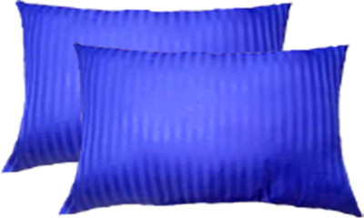 JDX Polyester Fibre Solid Sleeping Pillow Pack of 2(Blue)