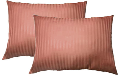 JDX Polyester Fibre Solid Sleeping Pillow Pack of 2(Brown)