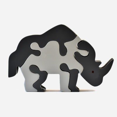 ilearnngrow Animal Puzzle - Rhino(5 Pieces)