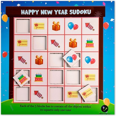 ilearnngrow Happy New Year Sudoku Puzzle(2 Pieces)