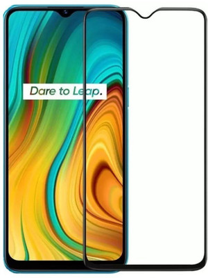 DMJHP Edge To Edge Tempered Glass for Realme C3(Pack of 1)
