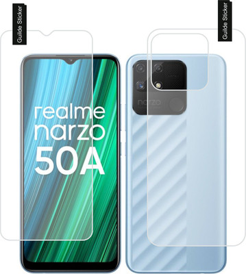 raxxy Front and Back Screen Guard for Realme Narzo 50A(Pack of 2)