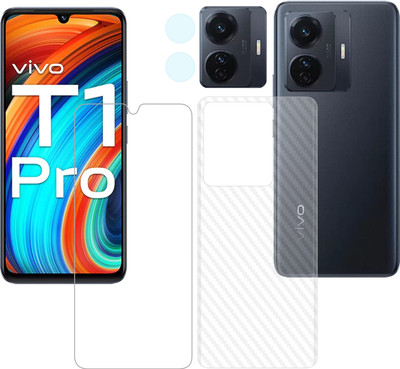 Vatsin Front and Back Tempered Glass for iQOO Z6 Pro(Pack of 3)