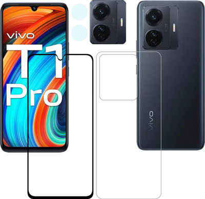 Vatsin Front and Back Tempered Glass for iQOO Z6 Pro(Pack of 3)