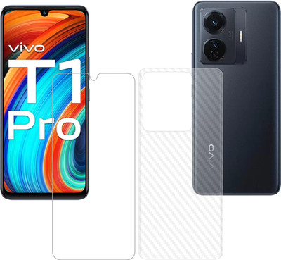 Vatsin Front and Back Tempered Glass for iQOO Z6 Pro(Pack of 2)