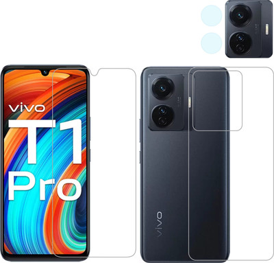 Vatsin Front and Back Tempered Glass for iQOO Z6 Pro(Pack of 3)