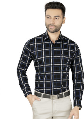 5TH ANFOLD Men Checkered Formal Multicolor Shirt