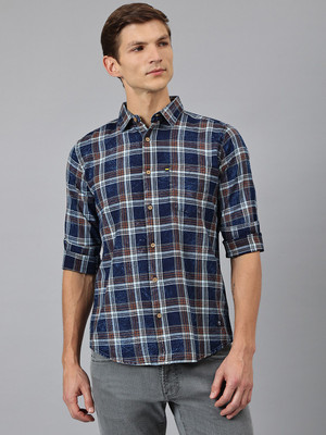 THOMAS SCOTT Men Checkered Casual Multicolor Shirt