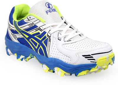 FEROC SWING rubber studs Cricket Shoes For Men(White)