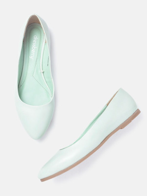 Dressberry DressBerry Women Mint Green Patent Finish Ballerinas Bellies For Women(Green)