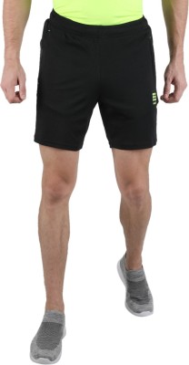 Rock.it Self Design Men Black Sports Shorts