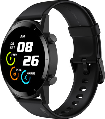 Noise Core�2�Smart Watch with 1.28" Display , 100+ watch faces and 50+ Sports Modes Smartwatch(Black Strap, Regular)