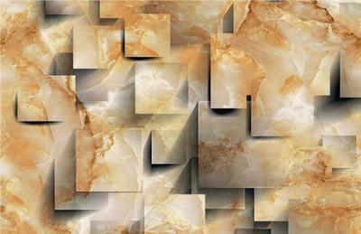 Stickers Mart 59 cm Marble with Square Design 3D Wall Kitchen Stickers Removable Sticker(Pack of 1)