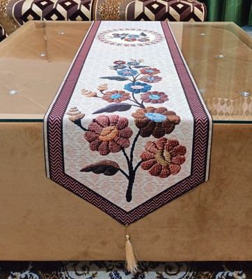 Saksham Enterprises Multicolor 183 cm Table Runner(Cotton)