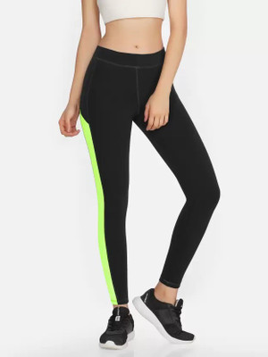 KOOLEST Color Block Women Blue Tights