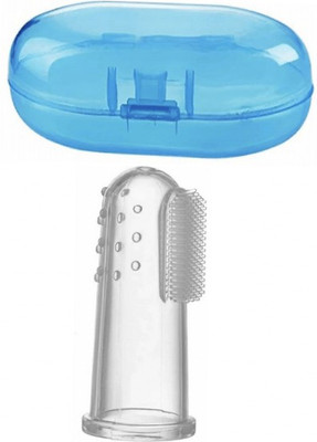TEDRED Silicone Finger Baby Infant Tooth brush with Case Ultra Soft Toothbrush