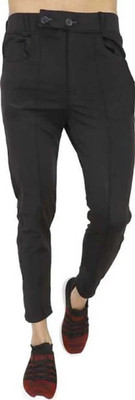 SG DRAKON Solid Men Black Track Pants