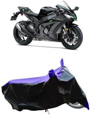 Wegather Two Wheeler Cover for Kawasaki(Ninja ZX-10R SE BS6, Blue)