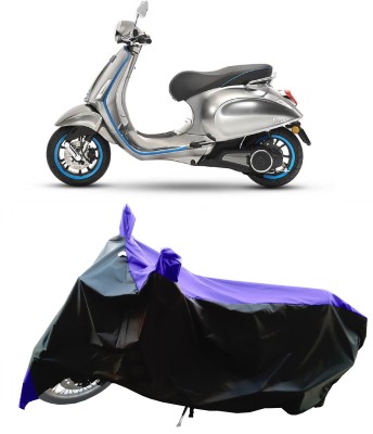 Wegather Two Wheeler Cover for Vespa(Piaggio Elettrica BS6, Blue)