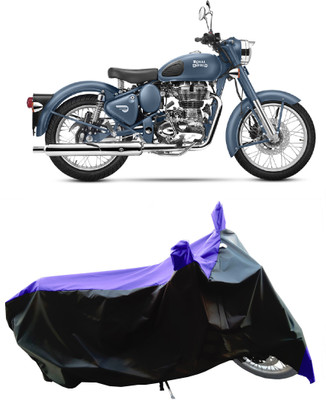Wegather Two Wheeler Cover for Royal Enfield(Classic Squadron, Blue)