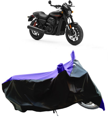 Wegather Two Wheeler Cover for Harley Davidson(Street Rod, Blue)