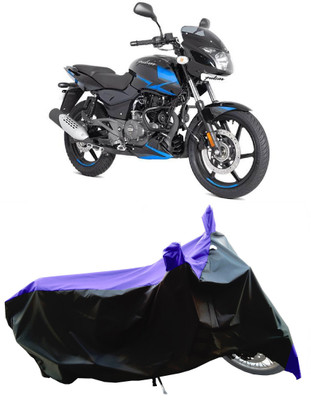 Wegather Two Wheeler Cover for Bajaj(Pulsar 150 DTS-i, Blue, Black)