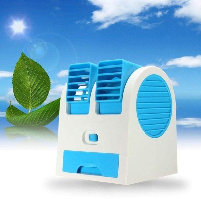 IMMUTABLE Portable Dual Bladeless Mini Cooler Desktop Water Air Conditioner T10 PORTABLE MINI COOLER T10 USB Air Cooler(Multicolor)